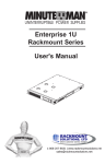 Rackmount Solutions E1500RM1U User's Manual