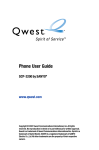 Qwest SCP-3200 User's Manual
