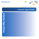 Quantum Audio Tape Drives A-Series User's Manual