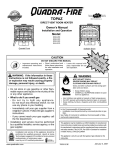 Quadra-Fire TOPAZ 839-1320 User's Manual