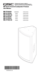 QSC MD-FP122/64r User's Manual