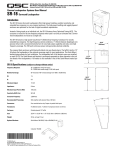 QSC SR-18 User's Manual