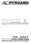 Pyramid PR-332T User's Manual