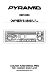 Pyramid Car Audio CDR40DX User's Manual