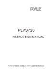 PYLE Audio PLVS720 User's Manual