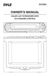 PYLE Audio PLTVR5 User's Manual