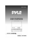 PYLE Audio PLTVD7IN User's Manual