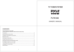 PYLE Audio PLTK300 User's Manual