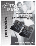 PYLE Audio PYD725 User's Manual