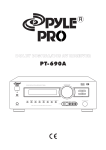 PYLE Audio PT-690A User's Manual