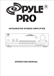 PYLE Audio PT-600A User's Manual