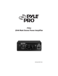 PYLE Audio PRO PTA2 User's Manual