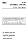 PYLE Audio PLCD29 User's Manual