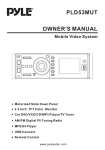 PYLE Audio PLD53MUT User's Manual