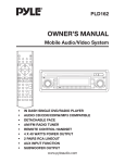 PYLE Audio PLD162 User's Manual