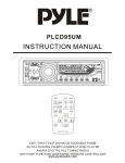 PYLE Audio PLCD95UM User's Manual