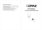 PYLE Audio PIFMDK6 User's Manual