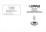 PYLE Audio PiFM7 User's Manual
