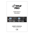 PYLE Audio PDJ450U User's Manual