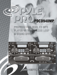 PYLE Audio PDCD940MP User's Manual