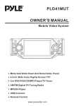 PYLE Audio PLD41MUT User's Manual
