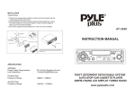 PYLE Audio AT-3040 User's Manual