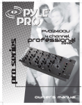 PYLE Audio PYD2400U User's Manual