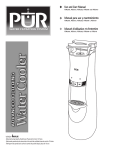 PUR Water Purification Products PUR200 User's Manual