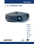 Proxima ASA UltraLight X350 User's Manual