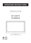 ProScan PROSCAN PLCD2401A User's Manual