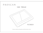 ProScan PLT8031 Operating Instructions