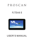 ProScan PLT7044-K-B User's Manual