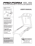 ProForm PFTL57007.0 User's Manual