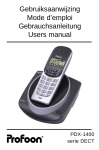 Profoon Telecommunicatie PDX-1400 User's Manual