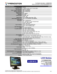 Princeton LCD 1912 User's Manual