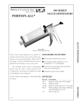 Prince Castle Sauce Dispenser 580 Series User's Manual