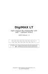 Presonus Audio electronic DigiMAX LT User's Manual