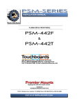 Premier Mounts PSM-442T User's Manual
