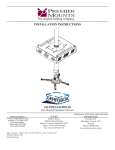 Premier Mounts GB-PIPE1 User's Manual