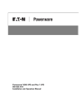 Powerware 9395 UPS and Plus 1 UPS 650825 kVA User's Manual