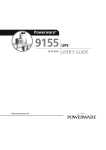 Powerware 9155 User's Manual