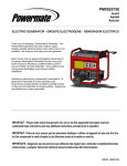 Powermate PM0525750 User's Manual