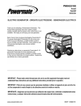 Powermate PM0435100 User's Manual