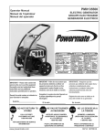 Powermate PM0135500 User's Manual