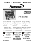 Powermate PM0101207.01 User's Manual