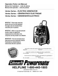 Powermate PC0555523.01 User's Manual