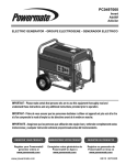 Powermate PC0497000 User's Manual