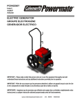 Powermate PC0422507 User's Manual