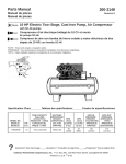 Powermate IH9919946 Parts list