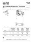 Powermate CL0502713 Parts list